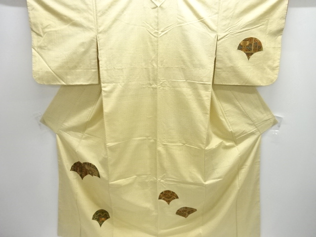 JAPANESE KIMONO / TSUMUGI / SAGARA KNOTS / FLORAL SARASA